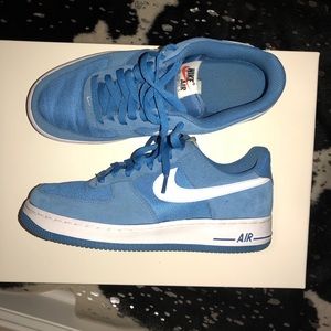 AF1 Blue Suede Shoes